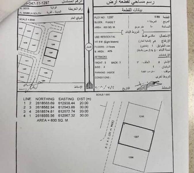 أرض سكنية للبيع المعبيلة، مسقط أرض سكنية للبيع المعبيلة، مسقط