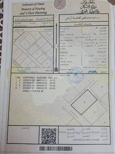 ارض سكنية  للبيع في القابل، الشرقية - أرض سكنية للبيع في القابيل، الشرقية
