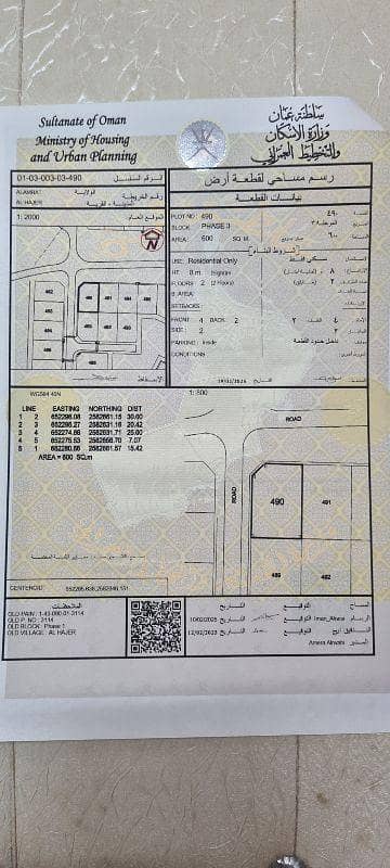 ارض سكنية للبيع في العامرات، مسقط - أرض للبيع في مسقط، العمارات ارض سكنية للبيع في العامرات، مسقط - أرض للبيع في مسقط، العمارات