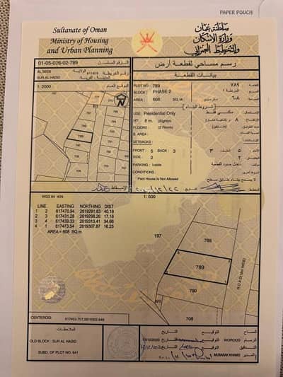 ارض سكنية  للبيع في السيب، مسقط - قطعة أرض سكنية للبيع في السيب، مسقط