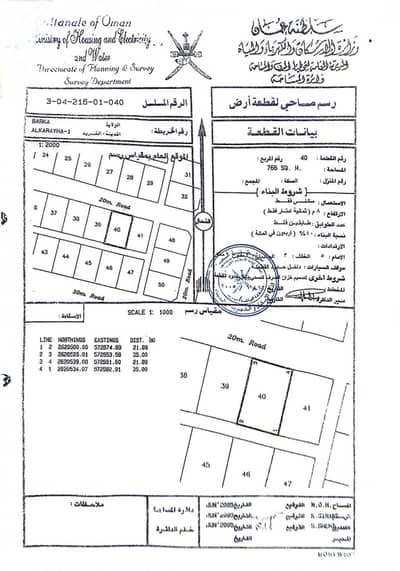 ارض سكنية  للبيع في بركاء، الباطنة - أرض سكنية للبيع في بركاء، الباطنة