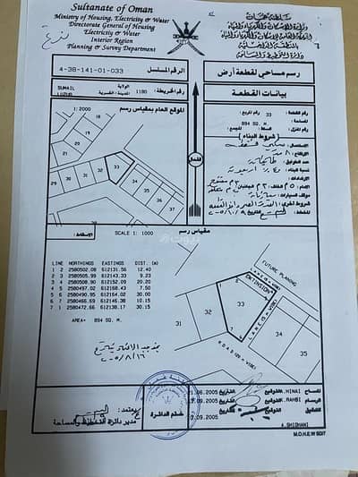 ارض سكنية للبيع في سمائل، الداخلية - أرض سكنية للبيع في سُماعيل، الداخلية ارض سكنية للبيع في سمائل، الداخلية - أرض سكنية للبيع في سُماعيل، الداخلية