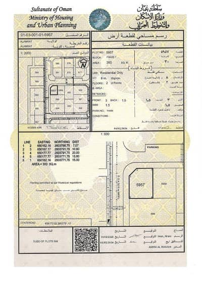 ارض سكنية  للبيع في العامرات، مسقط - قطعة أرض سكنية للبيع في العذيبة، مسقط