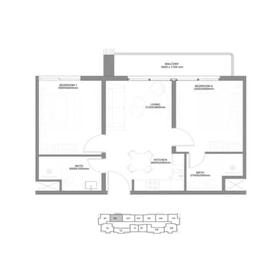 2 Bedroom Flat for Sale in Yiti, Muscat - 2 Bedroom Apartment For Sale in Yiti, Muscat