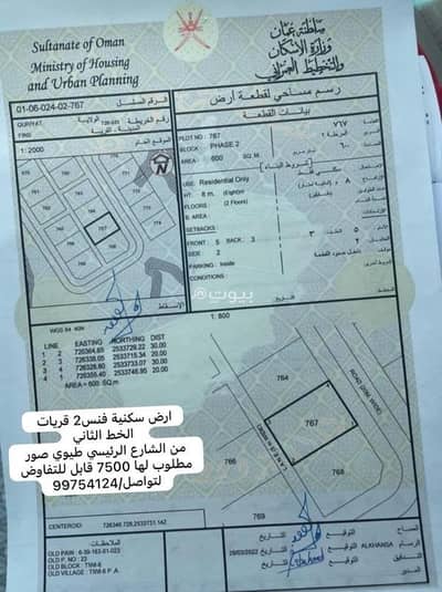 ارض سكنية  للبيع في قريات، مسقط - أرض سكنية للبيع في قرية، مسقط