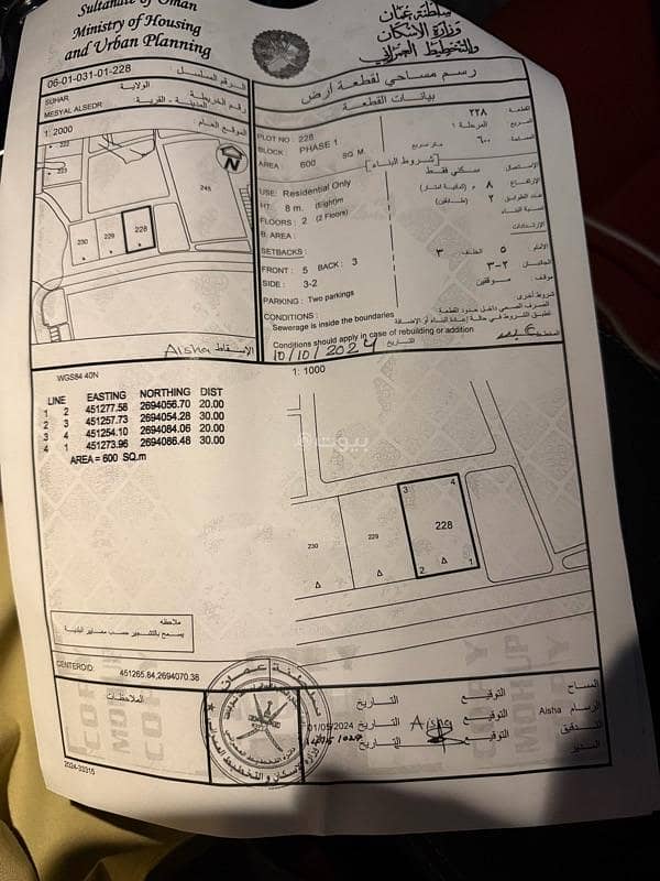 Residential Land For Sale in Sohar, Al Batinah Residential Land For Sale in Sohar, Al Batinah
