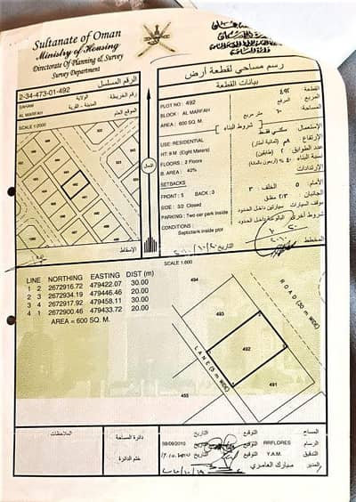 ارض سكنية  للبيع في صحم، الباطنة - أرض سكنية للبيع في صحم، الباطنة