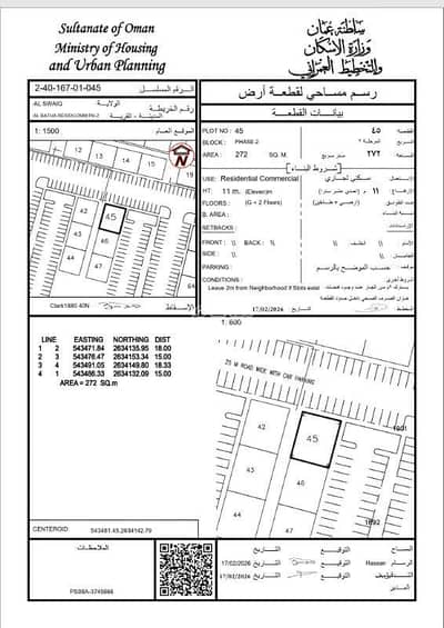 ارض سكنية  للبيع في السويق، الباطنة - أرض سكنية للبيع في السويق، الباطنة