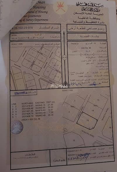 Residential Land for Sale in Nizwa, Al Dakhiliya - Residential Land For Sale in Nizwa, Al Dakhiliya