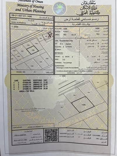 Residential Land for Sale in Sohar, Al Batinah - Residential Land For Sale in Sohar, Al Batinah