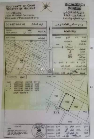 ارض سكنية  للبيع في الرستاق، الباطنة - أرض سكنية للبيع في الرستاق، الباطنة