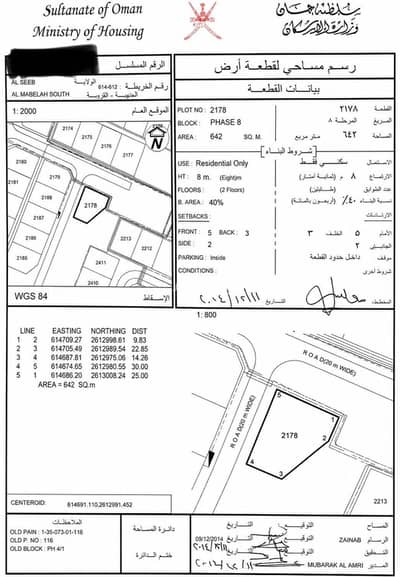 Residential Land for Sale in Al Maabilah, Muscat - Residential Land For Sale in Al Maabilah, Muscat