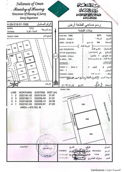 ارض سكنية  للبيع في نزوى، الداخلية - أرض سكنية للبيع في نزوى، الداخلية