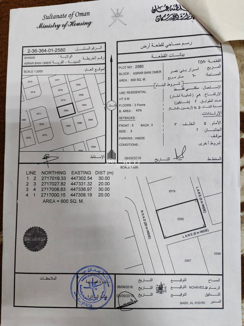 أرض سكنية للبيع في لوى، الباطنة أرض سكنية للبيع في لوى، الباطنة