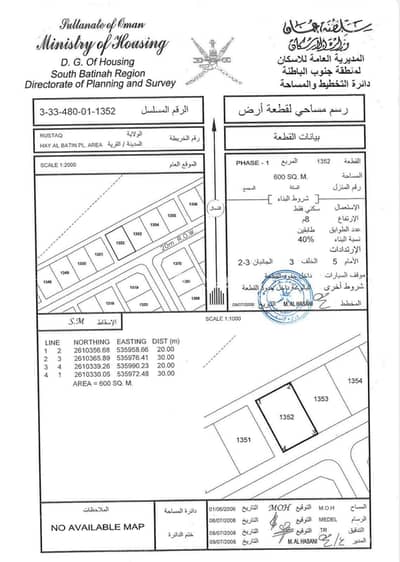 ارض سكنية  للبيع في الرستاق، الباطنة - أرض سكنية للبيع في الرستاق، الباطنة