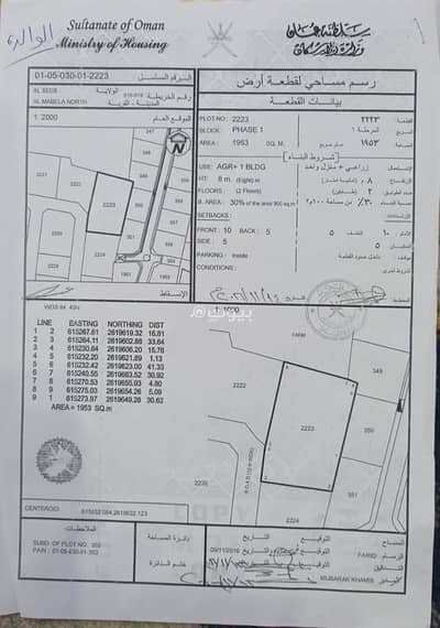 ارض سكنية  للبيع في السيب، مسقط - أرض سكنية للبيع في السيب، مسقط