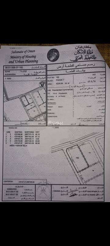 ارض سكنية  للبيع في صحار، الباطنة - أرض سكنية للبيع في صحار، الباطنة