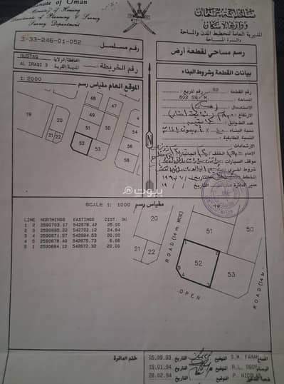 ارض سكنية  للبيع في الرستاق، الباطنة - أرض سكنية للبيع في الرستاق، الباطنة