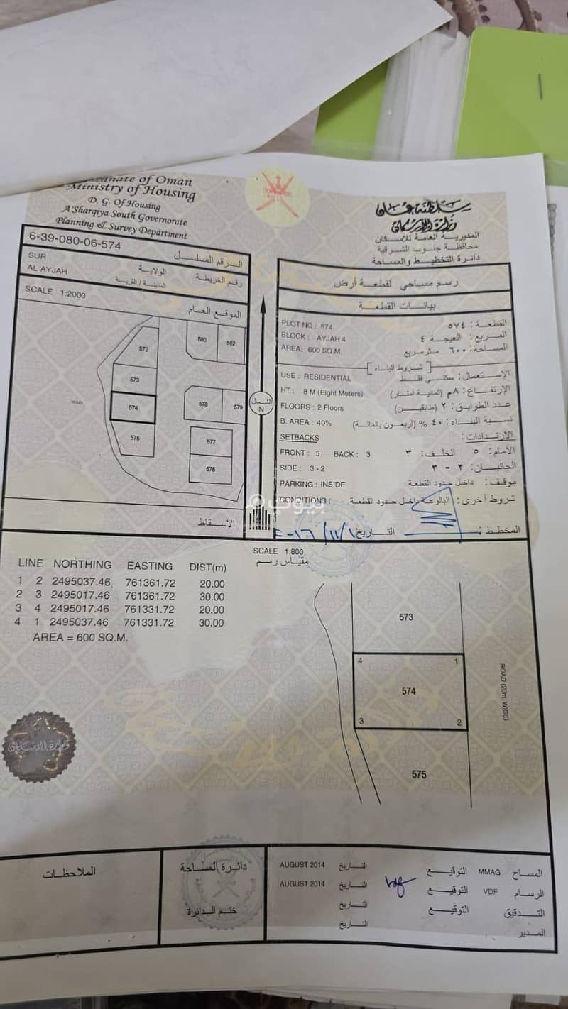 Residential Land For Sale in Sur, Al Sharqiya Residential Land For Sale in Sur, Al Sharqiya