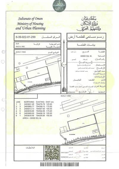 Residential Land for Sale in Sur, Al Sharqiya - Residential Land For Sale in Sur, Al Sharqiya