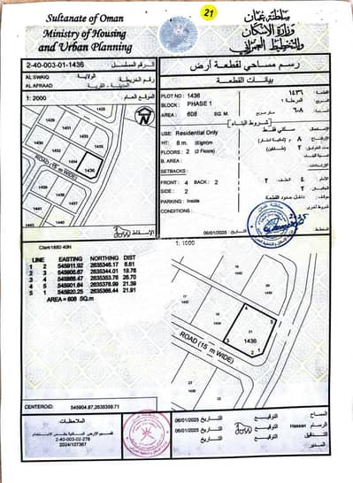 ارض سكنية  للبيع في السويق، الباطنة - أرض سكنية للبيع في السويق، الباطنة