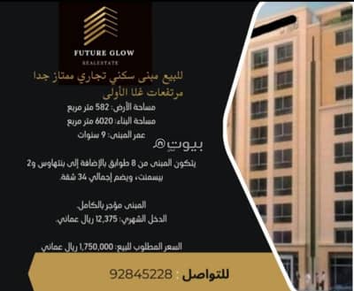 مجمع تجاري  للبيع في غلا، مسقط - مبنى تجاري للبيع في الغلا، مسقط