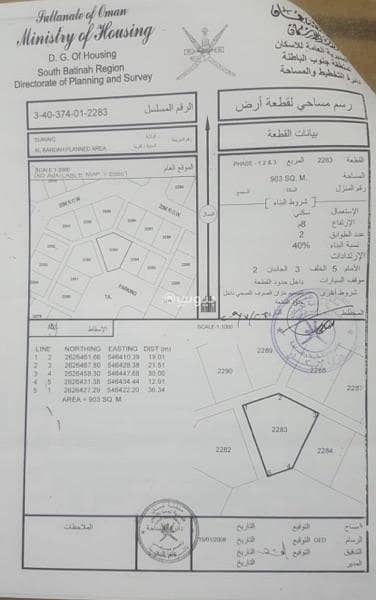 ارض سكنية  للبيع في السويق، الباطنة - أرض سكنية للبيع في السويق، الباطنة