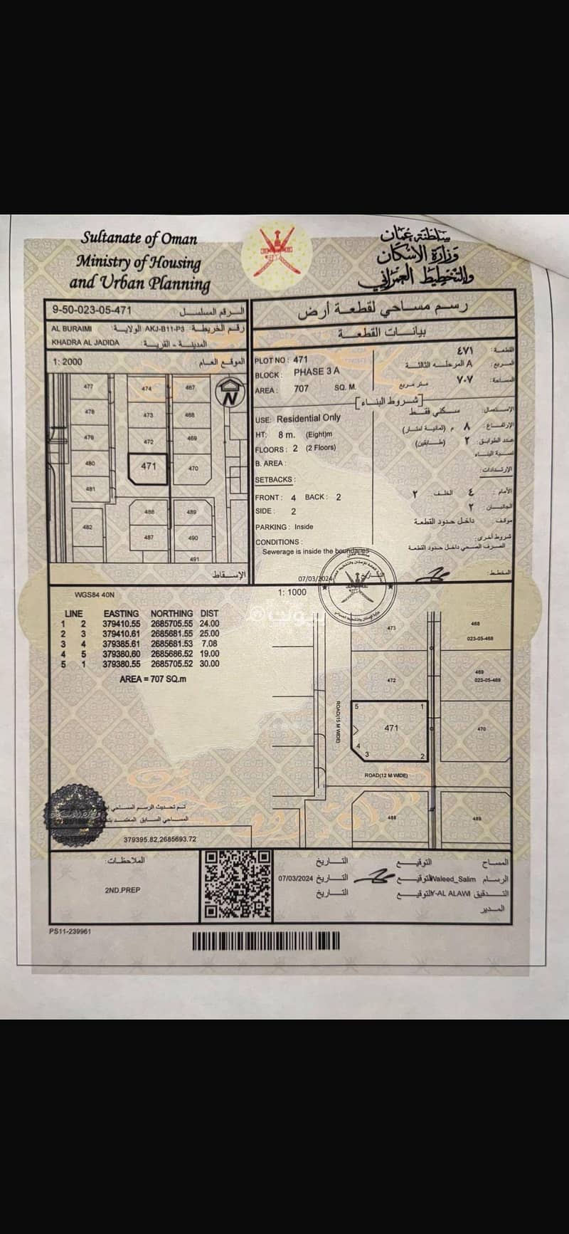 أرض سكنية للبيع في البريمي أرض سكنية للبيع في البريمي