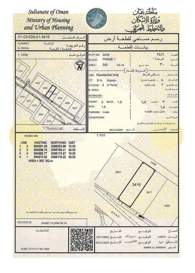 ارض سكنية  للبيع في العامرات، مسقط - أرض سكنية للبيع في العامرات، مسقط