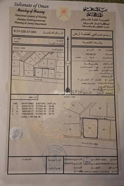 Residential Land for Sale in Al Qabil, Al Sharqiya - Residential Land For Sale in Al Qabil, Al Sharqiya