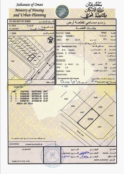 ارض سكنية  للبيع في الخوض، مسقط - أرض سكنية للبيع في الخوض، مسقط