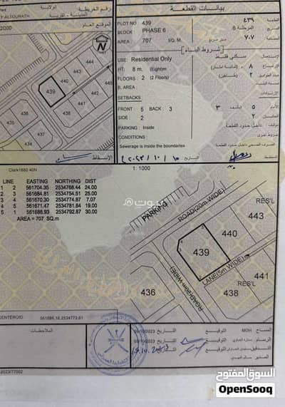 ارض سكنية  للبيع في نزوى، الداخلية - أرض سكنية للبيع في نزوى، الداخلية