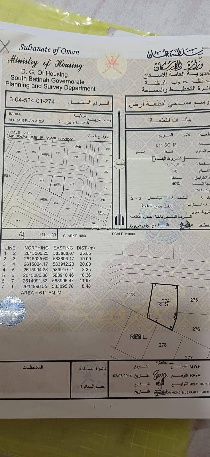Residential Land For Sale in Barka, Al Batinah Residential Land For Sale in Barka, Al Batinah