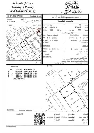 Residential Land for Sale in Sohar, Al Batinah - Residential Land For Sale in Sohar, Al Batinah