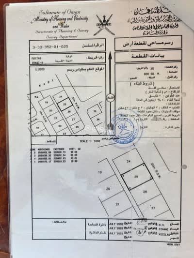Residential Land for Sale in Al Rustaq, Al Batinah - Residential Land For Sale in Al Rustaq, Al Batinah