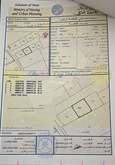 Residential Land for Sale in Sohar, Al Batinah - Residential Land For Sale in Sohar, Al Batinah