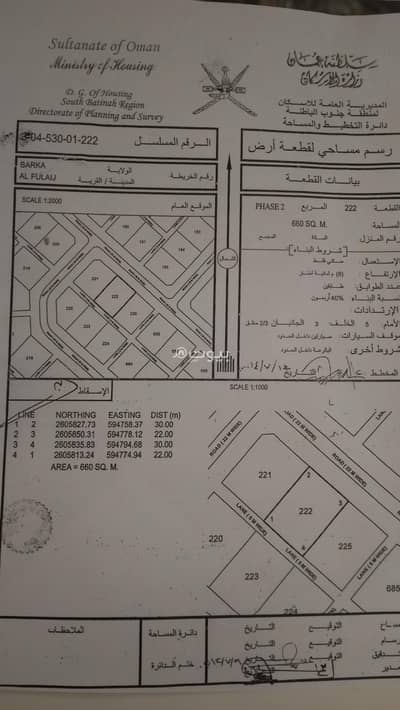 ارض سكنية  للبيع في بركاء، الباطنة - أرض سكنية للبيع في بركاء، الباطنة
