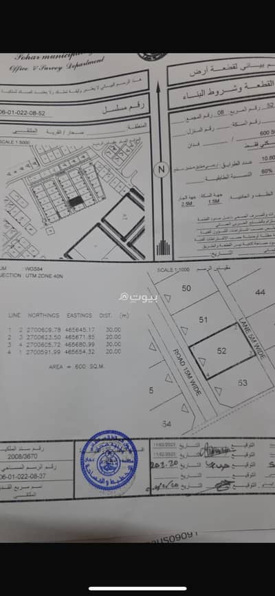 Residential Land for Sale in Sohar, Al Batinah - Residential Land For Sale in Sohar, Al Batinah