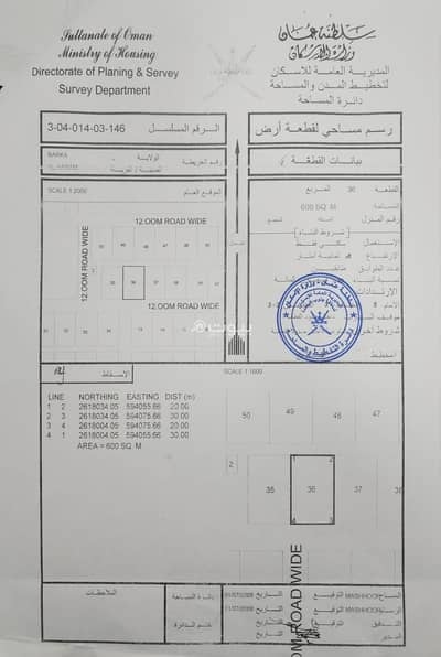 Residential Land for Sale in Barka, Al Batinah - Residential Land For Sale in Barka, Al Batinah