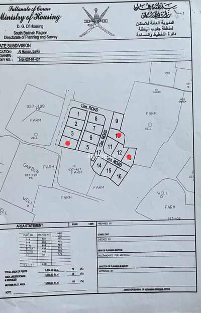 Residential Land for Sale in Barka, Al Batinah - Residential Land For Sale in Barka, Al Batinah