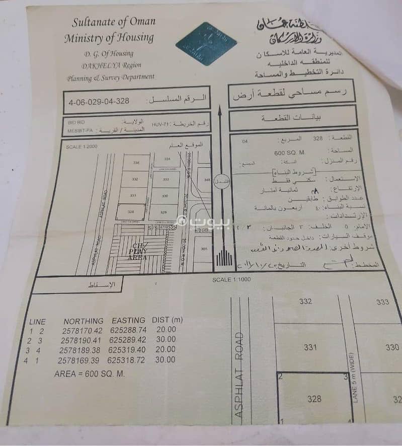 Residential Land For Sale in Sumail, Al Dakhiliya | Bayut.om