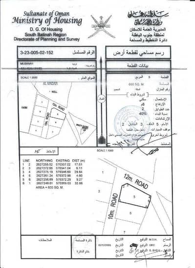 Residential Land for Sale in Al Masn'a, Al Batinah - Residential Land For Sale in Al Masn'a, Al Batinah