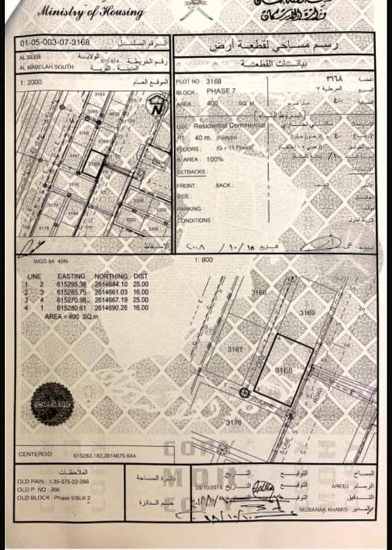 Residential Land For Sale Al Maabilah, Muscat