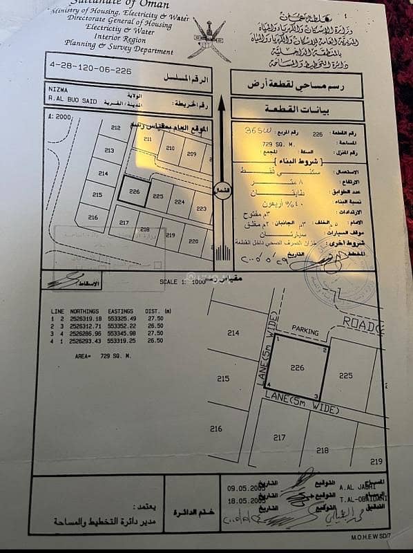 أرض سكنية للبيع في نزوى، الداخلية أرض سكنية للبيع في نزوى، الداخلية