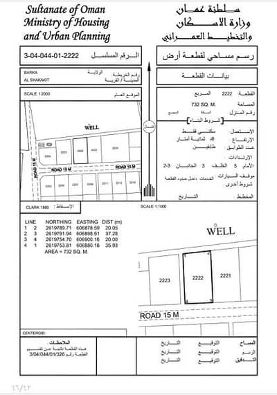 ارض سكنية  للبيع في بركاء، الباطنة - أرض للبيع في بركاء، الباطنة