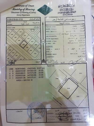 ارض سكنية  للبيع في نزوى، الداخلية - أرض سكنية للبيع في نزوى، الداخلية