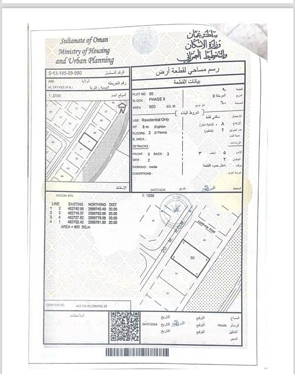 Residential Land For Sale in Ibri, Al Dhahirah