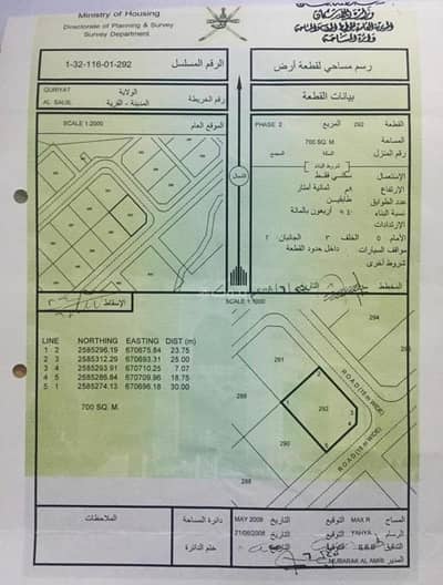Residential Land for Sale in Qurayyat, Muscat - Residential Land For Sale in Qurayyat, Muscat