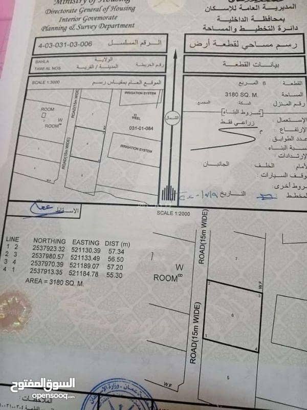 أرض سكنية للبيع في بها ، الداخلية