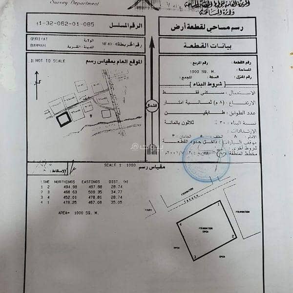 Residential Land for Sale in Qurayyat, Muscat